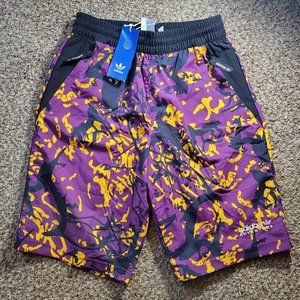 adidas Adventure Archive Printed Woven Shorts Men's Size XS Purple H09068
